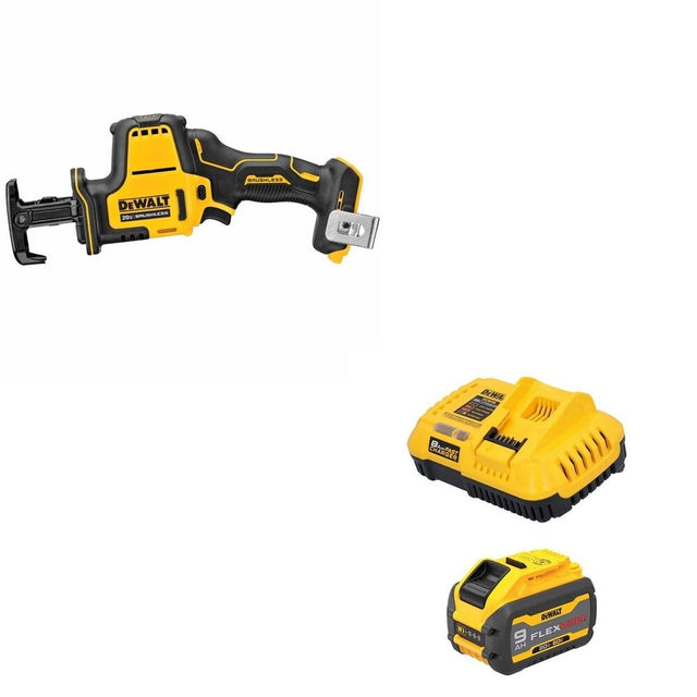 DeWalt DCB609C FLEXVOLT 20V/60V MAX 9.0Ah Battery Starter Kit W/ DCS369B One-Handed Recip Saw