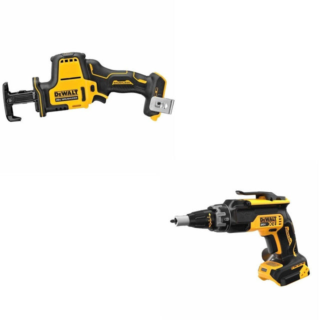 DeWalt DCF630B 20V MAX XR Drywall Screwgun W/ DCS369B One-Handed Recip Saw