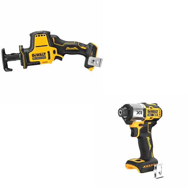 DeWalt DCS369B ATOMIC 20V MAX One-Handed Reciprocating Saw W/ DCF845B 3-Speed Impact Driver