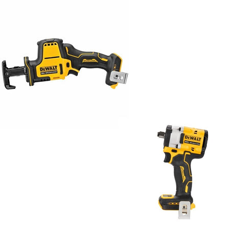 DeWalt DCF921B ATOMIC 20V MAX 1/2 in. Impact Wrench W/ DCS369B One-Handed Recip Saw