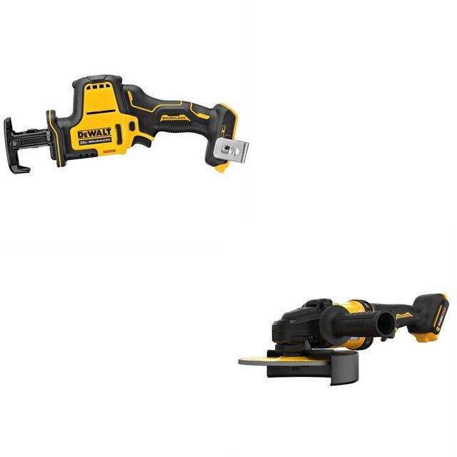DeWalt DCG440B 60V MAX 7 in. Grinder W/ DCS369B One-Handed Recip Saw