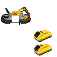 DeWalt DCS374B 20V MAX Deep Cut Band Saw W/ DCB2104-2 POWERPACK 4Ah 2-Pack
