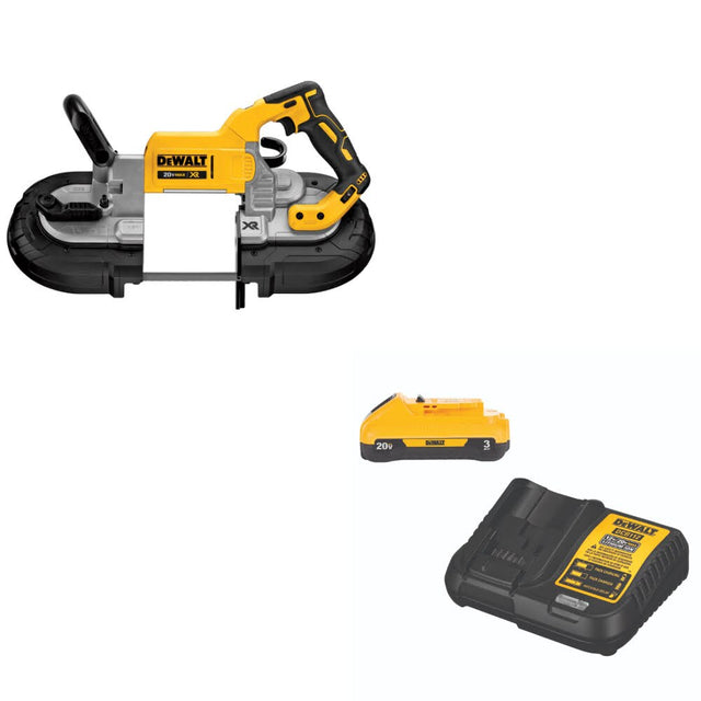 DeWalt DCS374B 20V MAX Band Saw, Bare Tool W/ DCB230C 20V MAX Starter Kit