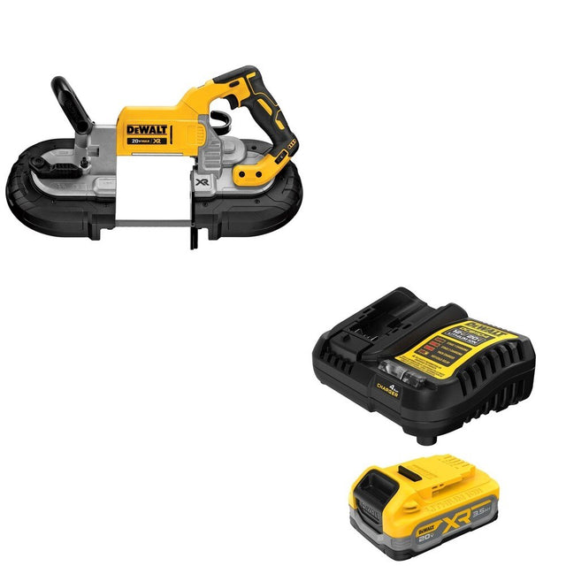 DeWalt DCS374B 20V MAX Deep Cut Band Saw W/ DCBP320C POWERSTACK 3.5Ah Kit