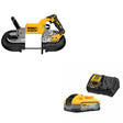 DeWalt DCS374B 20V MAX Band Saw, Bare W/ DCBP520C 20V Max PowerStack Starter Kit