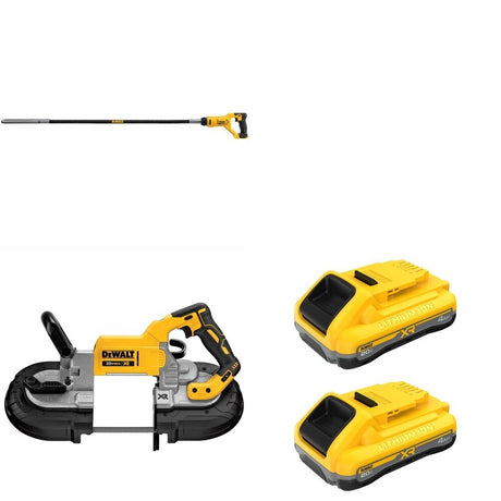 DeWalt DCE531B 20V MAX Concrete Pencil Vibrator W/ DCS374B and DCB2104-2 POWERPACK 4Ah 2-Pack