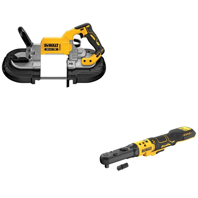 DeWalt DCS374B 20V MAX Deep Cut Band Saw W/ DCF510B Sealed Head Ratchet