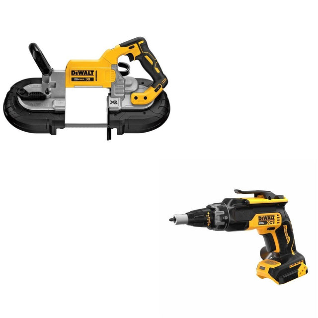 DeWalt DCS374B 20V MAX Deep Cut Band Saw W/ DCF630B Drywall Screwgun