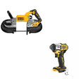 DeWalt DCS374B 20V MAX Deep Cut Band Saw W/ DCF845B 3-Speed Impact Driver