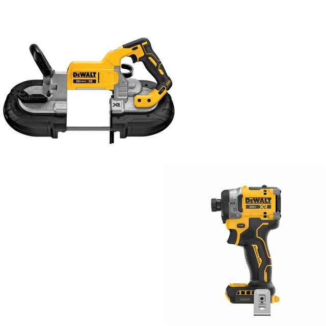 DeWalt DCS374B 20V MAX Deep Cut Band Saw W/ DCF860B Impact Driver