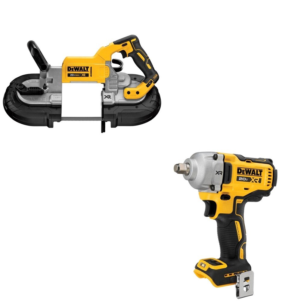 DeWalt DCS374B 20V MAX Deep Cut Band Saw W/ DCF891B Mid-Range Impact Wrench