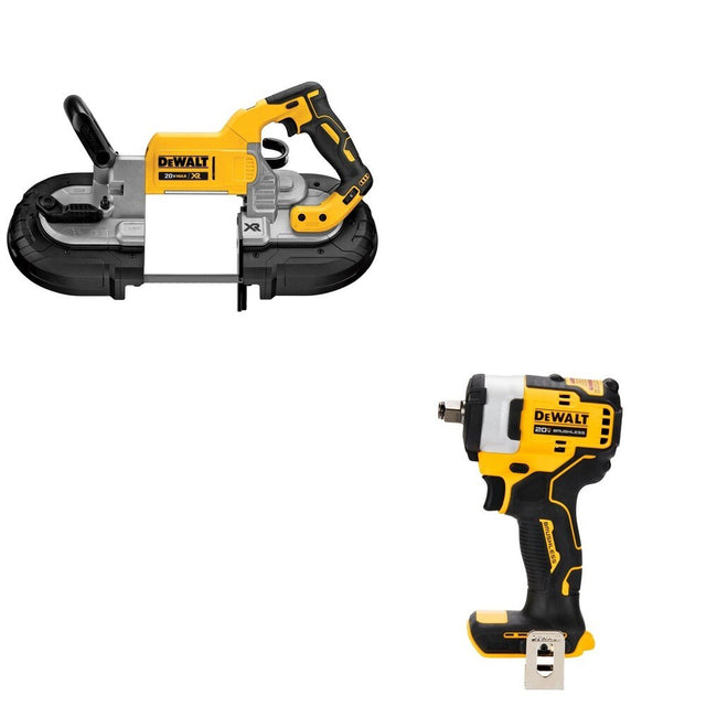DeWalt DCS374B 20V MAX Deep Cut Band Saw W/ DCF911B Impact Wrench