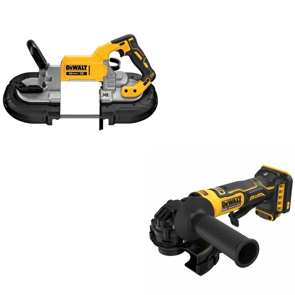 DeWalt DCS374B 20V MAX Deep Cut Band Saw W/ DCG402B ATOMIC Angle Grinder
