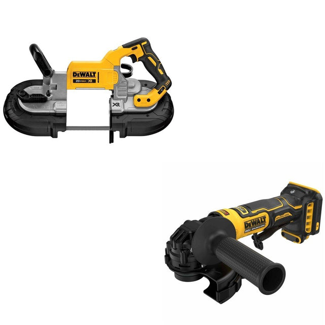 DeWalt DCS374B 20V MAX Deep Cut Band Saw W/ DCG402B ATOMIC Angle Grinder