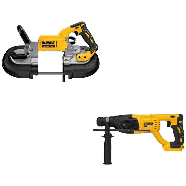 DeWalt DCS374B 20V MAX Deep Cut Band Saw W/ DCH133B D-Handle Rotary Hammer