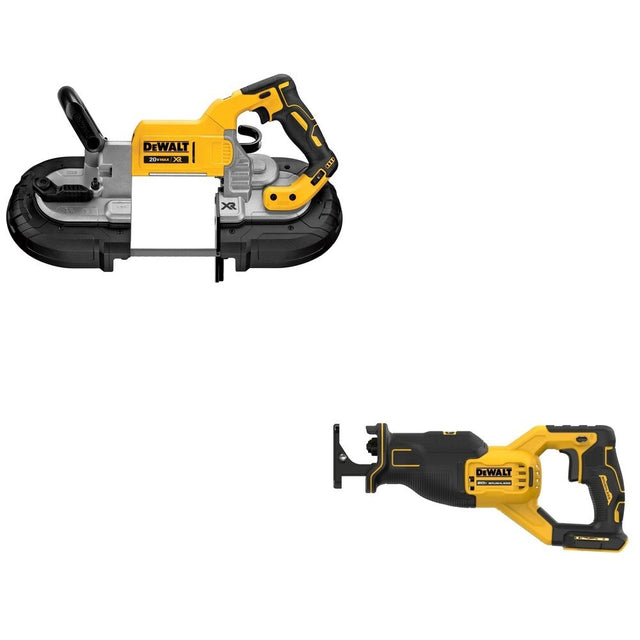 DeWalt DCS374B 20V MAX Deep Cut Band Saw W/ DCS382B Reciprocating Saw