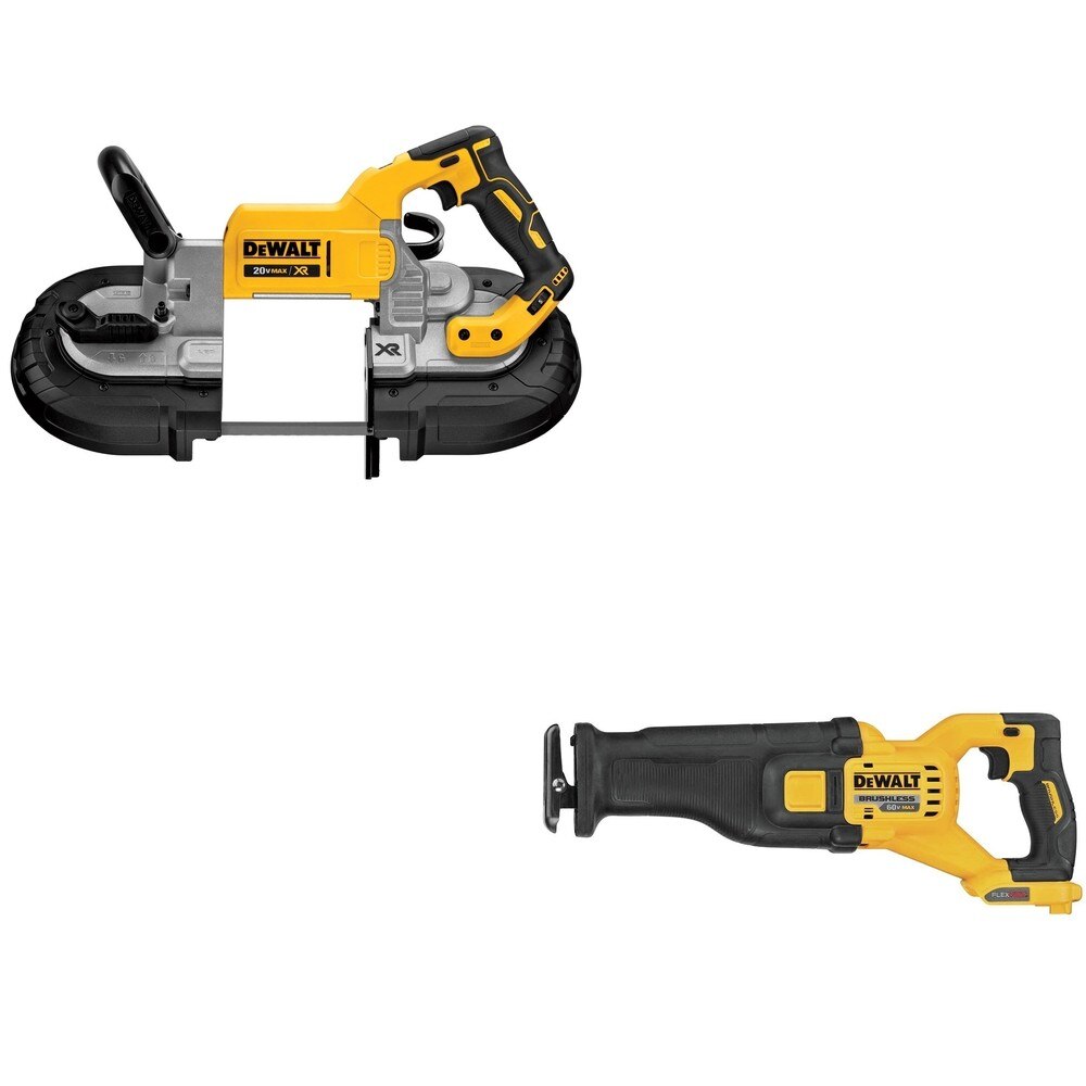 DeWalt DCS389B 60V MAX Reciprocating Saw W/ DCS374B Deep Cut Band Saw