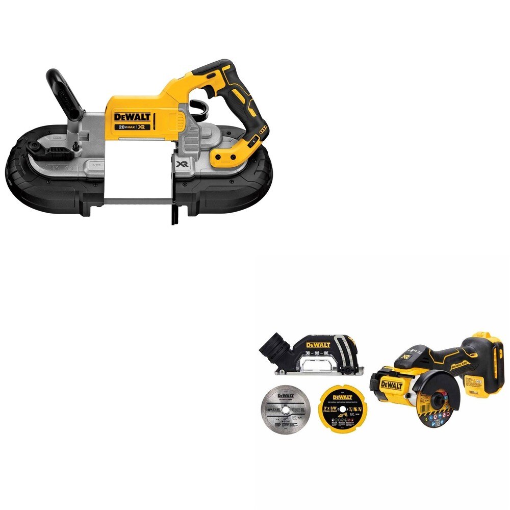 DeWalt DCS374B 20V MAX Deep Cut Band Saw W/ DCS438B 3 in. Cut-Off Tool
