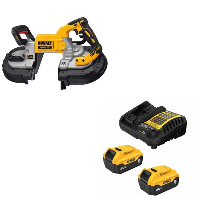 DeWalt DCS376B Bandsaw Kit W/ FREE DCB205-2C 5Ah Battery Kit