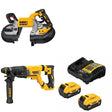 DeWalt DCS376B Bandsaw Kit W/ DCH263B Rotary Hammer and FREE DCB205 Battery Kit