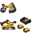 DeWalt DCS376B Bandsaw Kit W/ DCW220B Belt Sander and FREE DCB205 Battery Kit