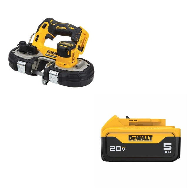 DeWalt DCS377B 20V MAX Compact Bandsaw Kit W/ FREE DCB205 20V MAX 5.0Ah Battery
