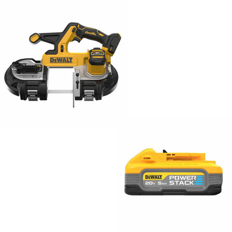 DeWalt DCS378B 20V 3-1/4" Band Saw, Bare W/ DCBP520 20V Max PowerStack Battery