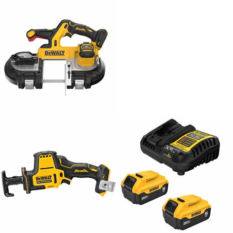 DeWalt DCS379B Band Saw Kit W/ DCS369B Reciprocating Saw and FREE DCB205 Battery Kit