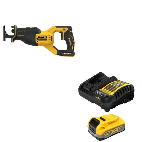 DeWalt DCBP320C 20V MAX XR POWERSTACK 3.5Ah Battery Kit W/ DCS382B Reciprocating Saw