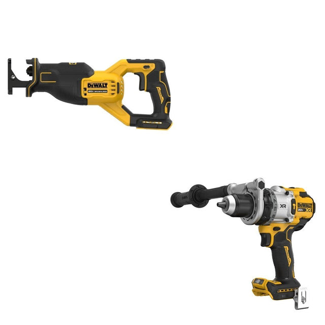 DeWalt DCD1007B 20V MAX XR 1/2 in. Hammer Drill W/ DCS382B Reciprocating Saw