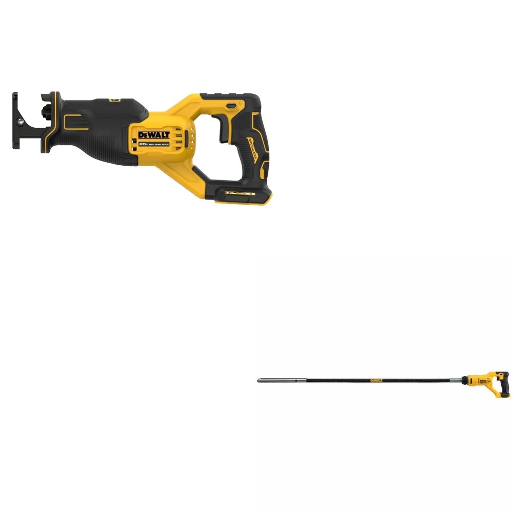 DeWalt DCE531B 20V MAX Concrete Pencil Vibrator W/ DCS382B Reciprocating Saw
