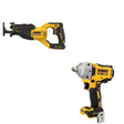 DeWalt DCF891B 20V MAX XR 1/2 in. Mid-Range Impact Wrench W/ DCS382B Reciprocating Saw