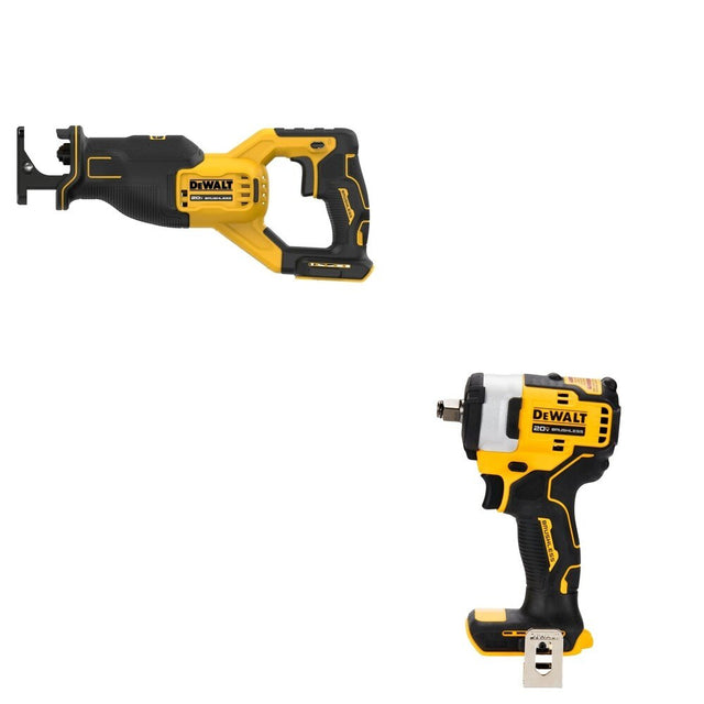 DeWalt DCF911B 20V MAX 1/2 in. Impact Wrench W/ DCS382B Reciprocating Saw