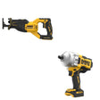 DeWalt DCF961B 20V MAX XR 1/2 in. High Torque Impact Wrench W/ DCS382B Reciprocating Saw