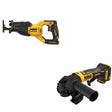 DeWalt DCG402B ATOMIC 20V MAX 4-1/2 in. Angle Grinder W/ DCS382B Reciprocating Saw