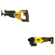 DeWalt DCS382B 20V MAX Reciprocating Saw W/ DCG408B Paddle-Switch Grinder