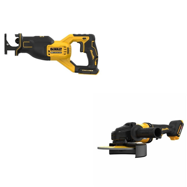 DeWalt DCG440B 60V MAX 7 in. Grinder W/ DCS382B Reciprocating Saw