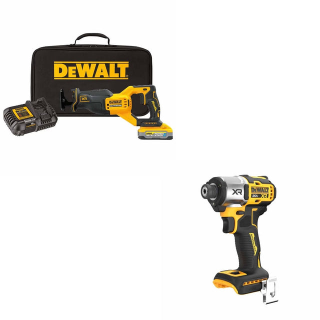 DeWalt DCS382H1 Reciprocating Saw Kit W/ FREE DCF845B Impact Driver