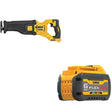 DeWalt DCS389B 60V Max Recip Saw, Bare W/ FREE DCB606 20/60V MAX 6.0Ah Battery