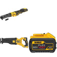 DeWalt DCS389B 60V Recip Saw W/ DCF510B Sealed Head Ratchet and DCB609 FLEXVOLT 9.0Ah Battery