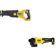 DeWalt DCS389B 60V MAX Reciprocating Saw W/ DCG408B Paddle-Switch Grinder