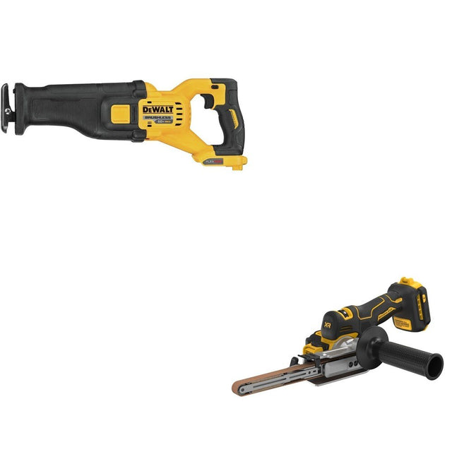 DeWalt DCS389B 60V MAX Reciprocating Saw W/ DCM200B Bandfile Sander