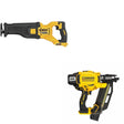 DeWalt DCN920B 20V MAX XR 21-Degree Framing Nailer W/ DCS389B 60V Recip Saw