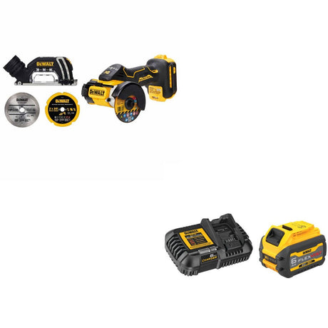 DeWalt DCS438B 20V MAX XR 3" Cut-Off Tool W/ DCB606C 20V/60V MAX Starter Kit