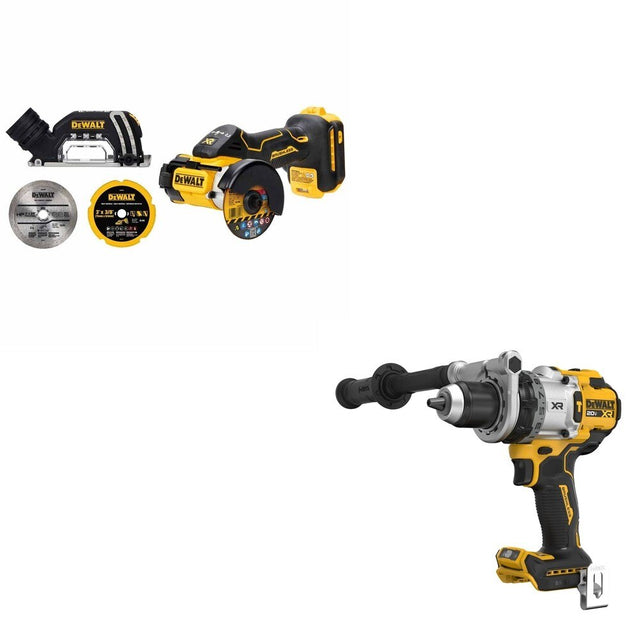 DeWalt DCD1007B 20V MAX XR 1/2 in. Hammer Drill W/ DCS438B 3 in. Cut-Off Tool