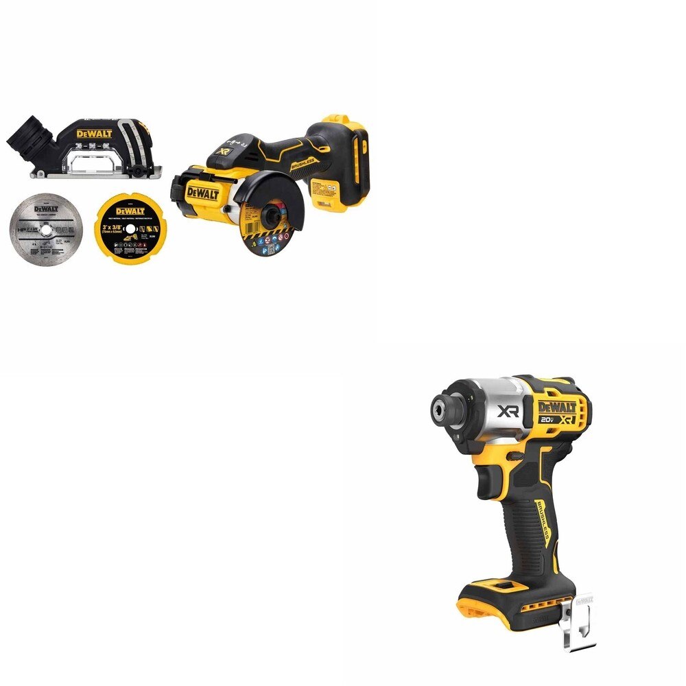 DeWalt DCF845B 20V MAX XR 1/4 in. 3-Speed Impact Driver W/ DCS438B 3 in. Cut-Off Tool
