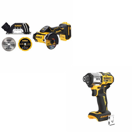 DeWalt DCF845B 20V MAX XR 1/4 in. 3-Speed Impact Driver W/ DCS438B 3 in. Cut-Off Tool