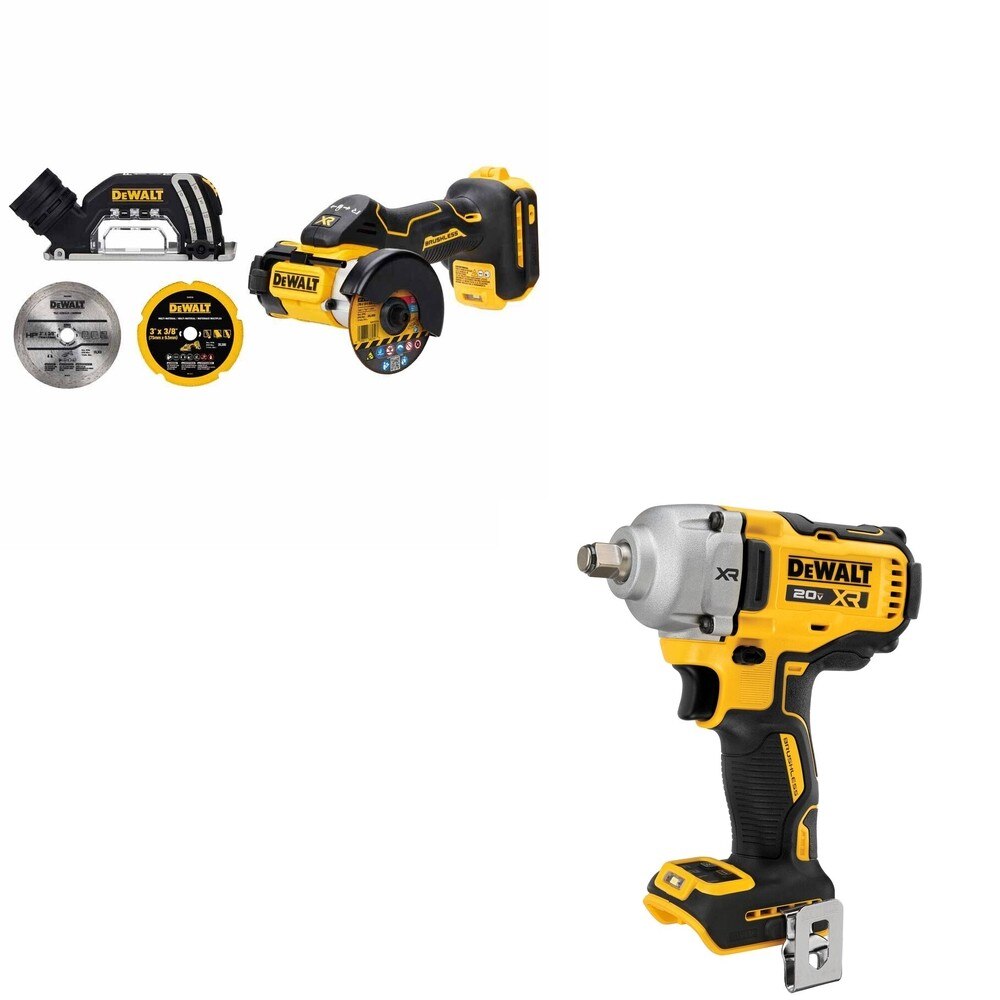 DeWalt DCF891B 20V MAX XR 1/2 in. Mid-Range Impact Wrench W/ DCS438B 3 in. Cut-Off Tool