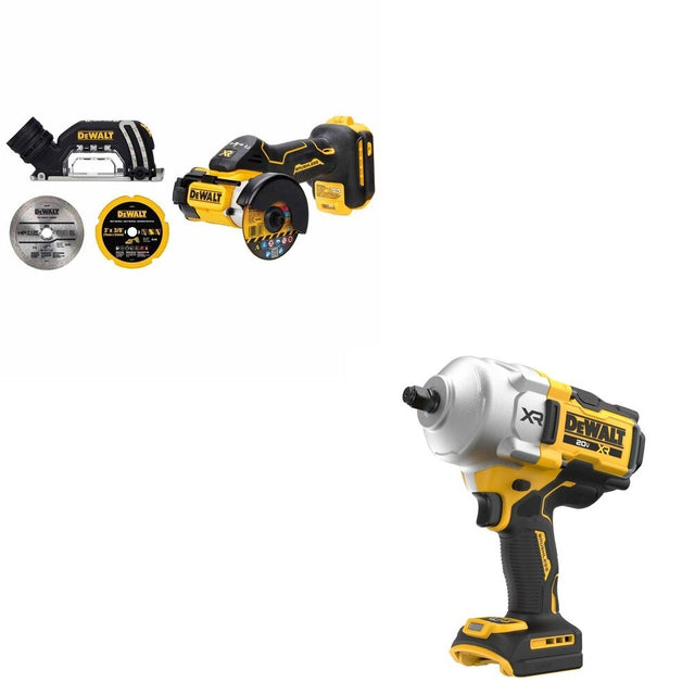 DeWalt DCF961B 20V MAX XR 1/2 in. High Torque Impact Wrench W/ DCS438B 3 in. Cut-Off Tool