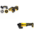 DeWalt DCG407B 20V MAX 4-1/2 in. Slide-Switch Grinder W/ DCS438B 3 in. Cut-Off Tool